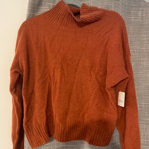 Never worn Anthro Sweater! Burnt Organge / Size XS